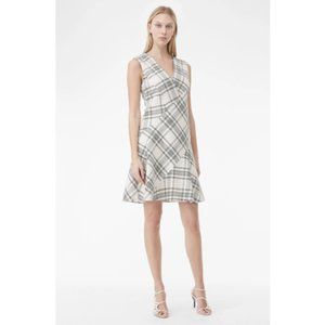 Rebecca Taylor Plaid Windowpane Tweed Dress Size 14